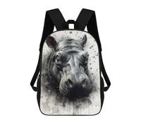 sinyumoney Hippo Natures Mochilas Impresas En 3D Para Niños, Mochila Escolar, Mochila Informal Para Exteriores, Mochila Informal De Moda Para Niños, Lindas Bolsas De Viaje 17inch