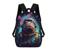sinyumoney Hippopotamus Astronaut Space Suit Mochila Escolar Para El Trabajo, Negocios, Universidad, Escuela Para Hombres/mujeres 17inch