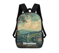 sinyumoney Hiroshima Japan Scenic View Mochilas Para Niños Mochila Escolar Mochila Escolar Impresa En 3D Para Niños Estudiantes De Primaria Y Secundaria 17inch