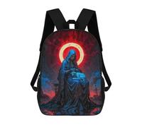 sinyumoney Holy Mary with Lamb Mochilas Para Niños Mochila Escolar Mochila Escolar Impresa En 3D Para Niños Estudiantes De Primaria Y Secundaria 17inch