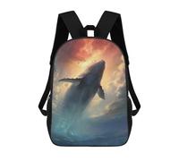 sinyumoney Holy Whale Mochilas Impresas En 3D Para Niños, Mochila Escolar, Mochila Informal Para Exteriores, Mochila Informal De Moda Para Niños, Lindas Bolsas De Viaje 17inch