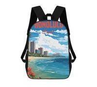 sinyumoney Honolulu Hawaii Mochilas Informales Para Niños, Mochila Escolar Para Adolescentes, Niñas Y Niños, Mochilas Para Libros 17inch