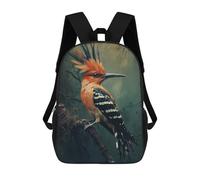 sinyumoney Hoopoe Bird on Branch Mochila Escolar Impresa En 3D Para Niños Y Niñas, Mochila Escolar, Mochila De Viaje Para Niños 17inch