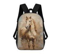 sinyumoney Horse Animal Art Mochilas Infantiles Impresas En 3D Para Niños. Mochilas De Viaje De Moda Para Niños. Mochila Escolar Para Estudiantes De Primaria Y Secundaria.
