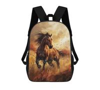 sinyumoney Horse Animal Mochila Escolar De 17 Pulgadas Para Adolescentes, Con Estampado 3D, Ajustable Y Con Bolsillos, Ideal Para Niños, Niñas Y Estudiantes.