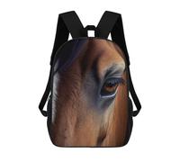 sinyumoney Horse Close Up Mochila Escolar Impresa En 3D Para Niños Y Niñas, Mochila Para Portátil Para Niños/estudiantes/adultos 17inch