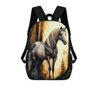 sinyumoney Horse Mochila Escolar Para Niñas Mochila Impermeable Mochila Informal De Día Mochila Ligera Para Niño Y Niña Mochila Escolar 17inch