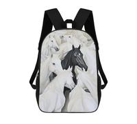 sinyumoney Horse Painting Art Print-1 Mochila Escolar Resistente Al Agua, Mochila De Viaje, Bolsa Para Computadora - Perfecta Para Viajes, Trabajo Y Uso Diario 17inch