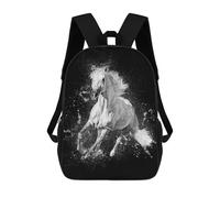 sinyumoney Horse Running Mochila Escolar Grande Resistente Al Agua Para Portátil Para Niños/niñas/adolescentes 17inch