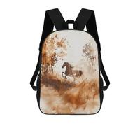sinyumoney Horse Running Through Forest Mochila Escolar/de Negocios Resistente Para Portátil Para Niños/niñas/adolescentes 17inch