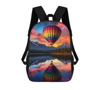 sinyumoney Hot Air Balloon Adventure -1 Mochila Escolar Para Secundaria Y Preparatoria. Mochila Informal Para Adolescentes, Chicas, Chicos, Mujeres Y Hombres. 17inch