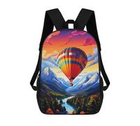 sinyumoney Hot Air Balloon Adventure Mochila Escolar Impresa En 3D 17inch Mochilas De Moda Para Niños, Mochilas Escolares Para Niños De Primaria Y Secundaria