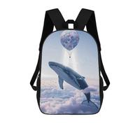 sinyumoney Hot Air Balloon Whale Mochila Escolar Infantil Impresa En 3D Para Niños, Mochilas De Viaje, Bolsas Para Libros Para Niños Estudiantes De Primaria 17inch