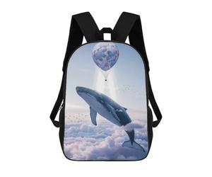 sinyumoney Hot Air Balloon Whale Mochila Escolar Infantil Impresa En 3D Para Niños, Mochilas De Viaje, Bolsas Para Libros Para Niños Estudiantes De Primaria 17inch