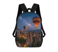 sinyumoney Hot Air Balloons Over Cappadocia -2 Mochila Escolar Grande Resistente Al Agua Para Portátil Para La Escuela/trabajo/viajes 17inch