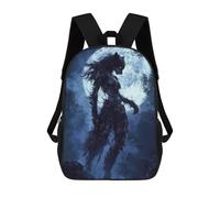 sinyumoney Howl of The Moonlit Huntress Mochilas Impresas En 3D Para Niños, Mochila Escolar, Mochila De Moda Para Niños De Primaria Y Secundaria 17inch