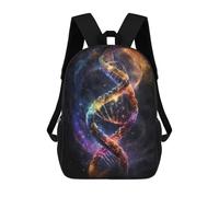 sinyumoney Human DNA in The Space V3 Mochila Escolar Grande Resistente Al Agua Para Portátil Para Niñas, Niños Y Adolescentes 17inch