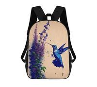 sinyumoney Humming Bird Mochila Escolar Infantil Impresa En 3D Para Niños, Mochilas De Viaje, Bolsas Para Libros Para Niños Estudiantes De Primaria 17inch