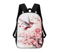 sinyumoney Humming Bird Watercolor Mochilas De 17 Pulgadas Para Niños, Mochilas Escolares Impresas En 3D Para Estudiantes De Primaria Y Secundaria, Para Niños Y Niñas.