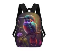 sinyumoney Hummingbird Animal Mochila Escolar Infantil Impresa En 3D 17inch Mochilas Escolares Para Niños, Estilo Casual Y Moderno, Mochilas De Viaje De Alta Capacidad