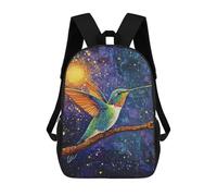 sinyumoney Hummingbird Art Print - Colorful Wildlife Decor Mochilas Infantiles Mochila Escolar Impresa En 3D Para Niños Mochilas De Viaje Bolsas Para Libros Para Niños 17inch Mochila Escolar
