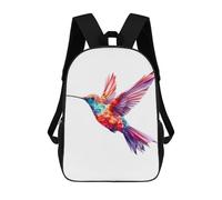 sinyumoney Hummingbird Colorful Face 17inch Mochila Escolar Impresa En 3D Para Niños, Mochila Escolar Informal De Moda, Mochilas De Viaje Para Niños Y Estudiantes.