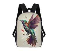 sinyumoney Hummingbird Flying Mochila Escolar Infantil Impresa En 3D 17inch Mochilas Escolares Para Niños, Estilo Casual Y Moderno, Mochilas De Viaje De Alta Capacidad