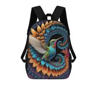 sinyumoney Hummingbird Fractal Mochilas Escolares Mochilas Escolares De Secundaria Mochila Informal Para El Campus Viajes Al Aire Libre Deportes 17inch