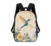 sinyumoney Hummingbird in Bloom Watercolor Mochilas Infantiles Mochila Escolar Impresa En 3D Para Niños Mochilas De Viaje Bolsas Para Libros Para Niños 17inch Mochila Escolar