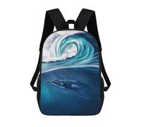 sinyumoney Humpback Whale Mochila Escolar Para Niños Mochila Escolar Impresa En 3D Mochila Escolar De Moda Para Niños De Primaria Y Secundaria 17inch