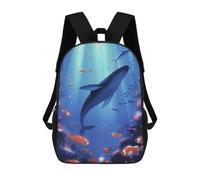 sinyumoney Humpback Whale Underwater Mochila Infantil, Mochila Escolar Para Niños Y Adolescentes, Mochila De Viaje, Mochila Escolar, Mochila Para Libros 17inch