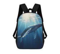 sinyumoney Humpback Whale Underwater Mochilas Para Niños Mochila Escolar Mochila Escolar Impresa En 3D Para Niños Estudiantes De Primaria Y Secundaria 17inch