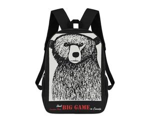 sinyumoney Hunt Big Game Canada Mochila Escolar Grande Resistente Al Agua Para Portátil Para La Escuela/trabajo/viajes 17inch