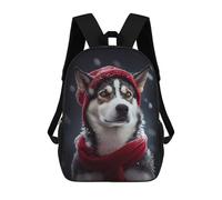 sinyumoney Husky Snow Mochila Escolar Para Niñas 17inch Mochila Informal Ligera Para Niños Y Niñas, Ideal Para Estudiantes De Secundaria