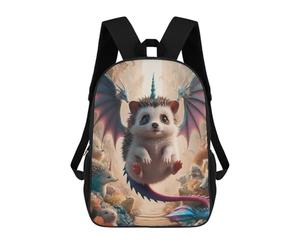 sinyumoney Hybrid Hedgehog with Dragon Wings Mochila Escolar, Mochila De Viaje Resistente Al Agua, Mochila Para Computadora Para Adolescentes, Niñas, Niños, Mujeres Y Hombres 17inch