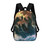 sinyumoney Hydra Sea Monster Mochila Infantil Para Niñas Y Niños, Mochila De Día, Escuela Primaria, Perfecta Para La Vuelta Al Cole O Educación Física, Regalos Y Viajes 17inch