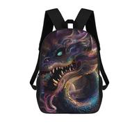 sinyumoney Hypnotic Space Dragon Mochila Escolar Infantil, Mochilas Impresas En 3D, Mochilas Escolares De Moda Para Niños De Primaria Y Secundaria 17inch