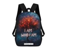 sinyumoney I Am Who I Am Mochila, Mochila Infantil, Mochila Escolar Para Estudiantes, Mochila Para Libros, Mochila Escolar Impresa En 3D Para Niños Y Niñas 17inch