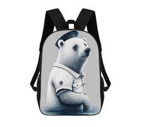 sinyumoney Ice Bear Sailor Mochila Escolar Ligera Para Aeropuerto, Estudiantes Universitarios, Mochila Para Adolescentes, Chicas, Chicos, Mujeres Y Hombres 17inch