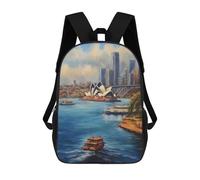 sinyumoney Iconic Sydney Harbour Mochila Escolar Mochilas Escolares Para Niñas Y Niños Mochila Con Bolsillo Mochila Escolar De Moda Mochila Infantil 17inch