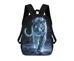 sinyumoney Icy Glow Tiger Mochilas Escolares Resistentes Al Agua Mochila Escolar De Negocios - Perfecta Para Viajes, Trabajo Y Uso Diario 17inch