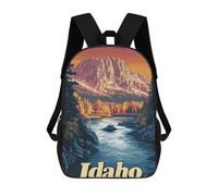 sinyumoney Idaho Mountain River Mochilas Para Niños Mochila Escolar Mochila Escolar Impresa En 3D Para Niños Estudiantes De Primaria Y Secundaria 17inch