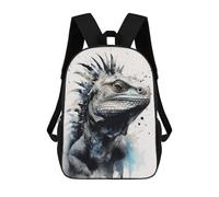sinyumoney Iguana Beauty Inked Lizard Mochila Escolar Para Niños Y Niñas, Mochila Informal De Viaje, Mochila De Gran Capacidad Para El Día A Día 17inch