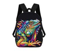 sinyumoney Iguana Wpap Pop Art Mochila Escolar Mochila Para Niños Impresa En 3D Mochilas Infantiles Para Niños Y Niñas Mochilas Escolares Mochilas De Viaje Para Niños 17inch