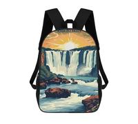 sinyumoney Iguazu Falls Mochila Escolar Para Niños Y Niñas, Mochila Informal De Viaje, Mochila De Gran Capacidad Para El Día A Día 17inch
