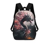 sinyumoney Illustration of Dragon Mochila Escolar Resistente Al Agua - Perfecta Para Viajes, Trabajo Y Uso Diario 17inch