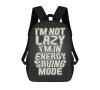 sinyumoney Im Not Lazy Funny Quote Mochila Escolar Resistente Al Agua Para Ordenador Portátil: Perfecta Para Viajes, Trabajo Y Uso Diario 17inch