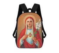 sinyumoney Immaculate Heart Of Mary Mochilas Escolares Ligeras Mochila Escolar De Día Mochila Escolar Para La Universidad Para Adolescentes Chicas Chicos Mujeres Hombres 17inch