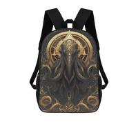 sinyumoney Imperial Cthulhu Art Deco Mochila Escolar De 17 Pulgadas Impresa En 3D Mochilas Infantiles Mochila Genial Impresa En 3D Para Niños De Primaria Y Secundaria