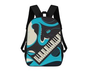 sinyumoney Impresión 3D Abstract Jazz Music Mochilas Escolares Para Niños Mochilas Para Libros De Gran Capacidad Mochila De Viaje Mochilas De Día 17inch
